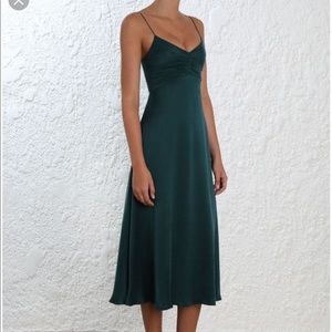 Zimmerman midi cocktail dress, green dress